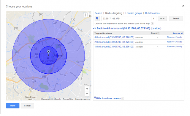 Google Map Radius Tool / Calcmaps Map Tools - Measure circle / radius ...